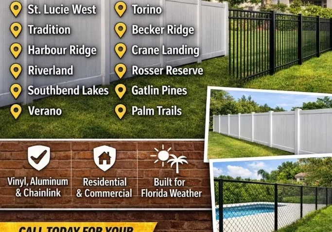 Adron Fence promotion in Port St. Lucie